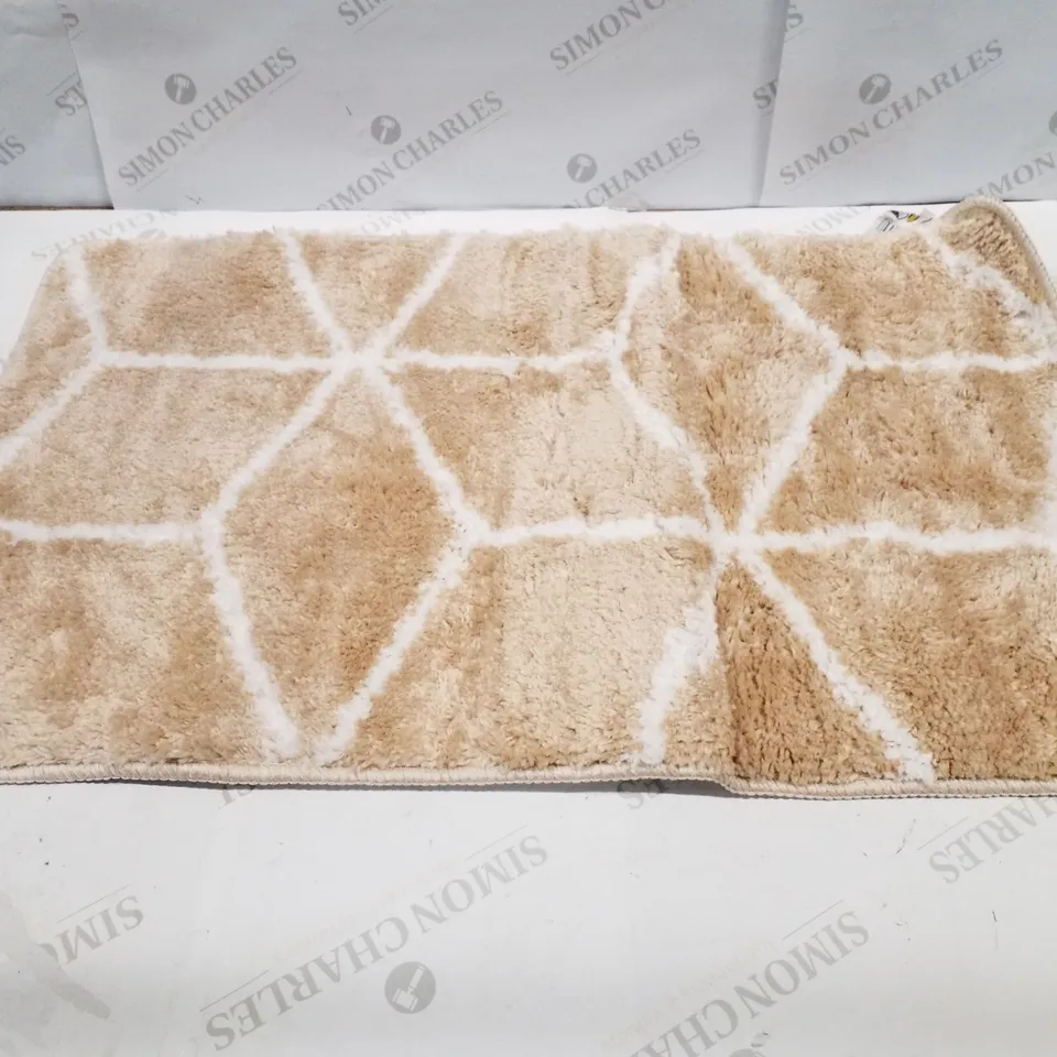 BRAND NEW PACO HOME KAUNAS 540 BATH MAT IN BEIGE - 50×80CM