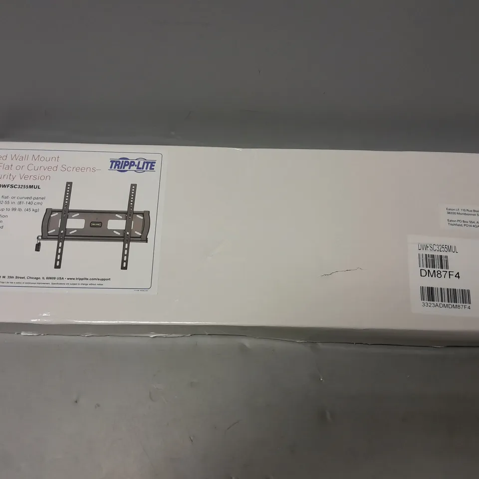 BOXED TRIPP LITE FIXED WALL MOUNT FOR FLAT OR CURVED SCREENS SECURITY VERSION 32-55 INCH