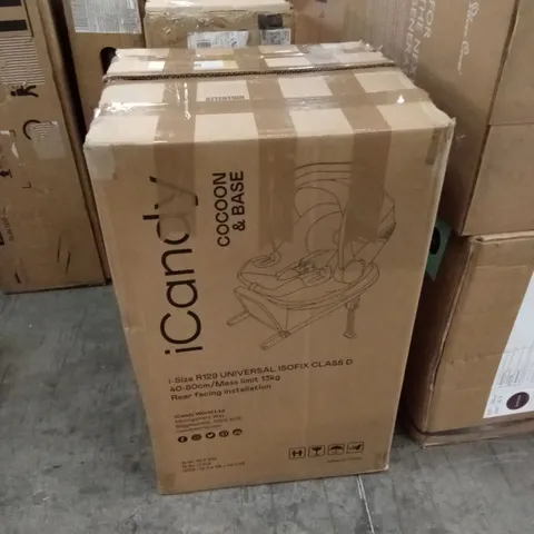 BOXED ICANDY COCOON CAR SEAT AND BASE - BLACK 