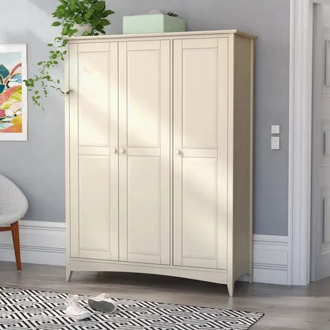 BOXED ECKHOFF 3 DOOR WARDROBE (2 BOXES)