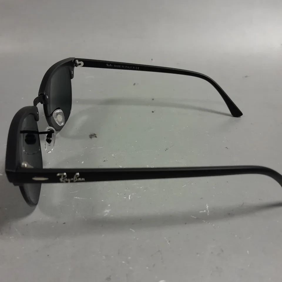RAY BAN GLASSES WITH G-15 LENSES AND BLACK FRAME IN CASE