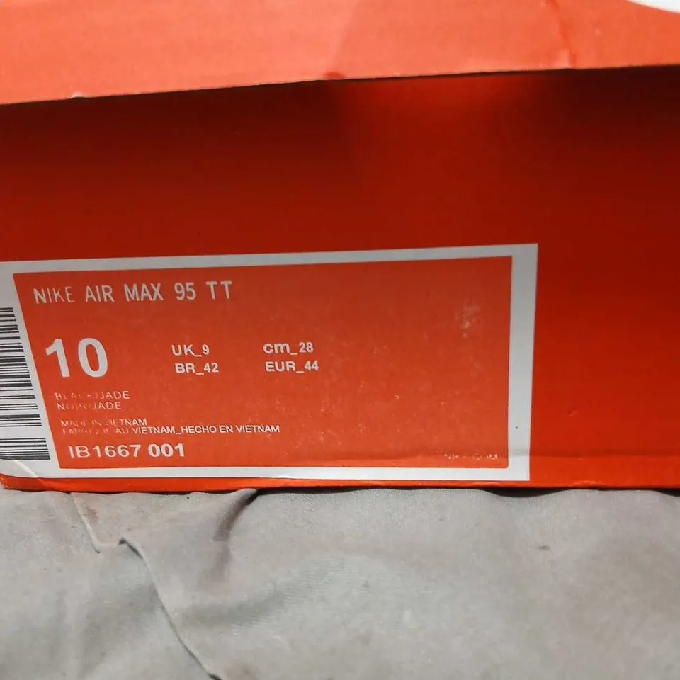 NIKE AIR MAX 95 TT SNEAKERS – BLACK/BLUE, UK 9 (US 10)