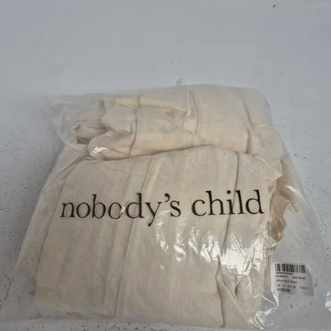 NOBODY'S CHILD DILLON SHIRT DRESS – SOFT BEIGE, UK 10