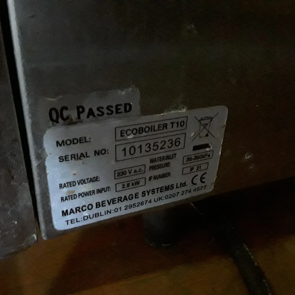 MARCO T10 ECOBOILER WATER BOILER