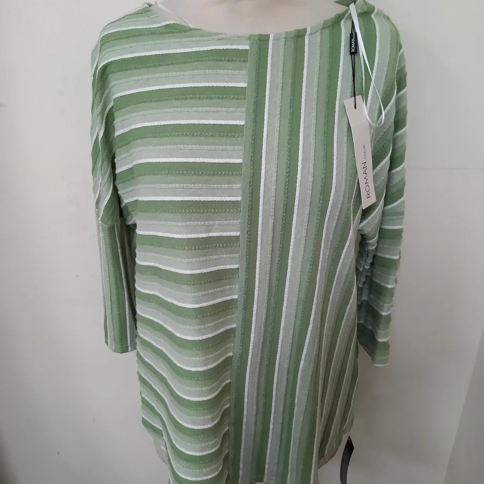 ROMAN TEXTURED STRIPE TOP - 14