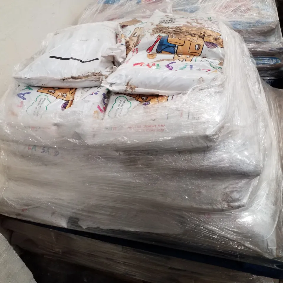 2 PALLETS EACH CONTAINING APPROXIMATELY 35 BAGS OF PLAY SAND