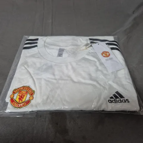 BAGGED ADIDAS MANCHESTER UNITED LOGO TEE - SIZE XL