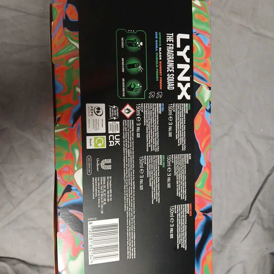 LYNX THE FRAGRANCE SQUAD GIFT SET – 5 X 150ML BODY SPRAYS