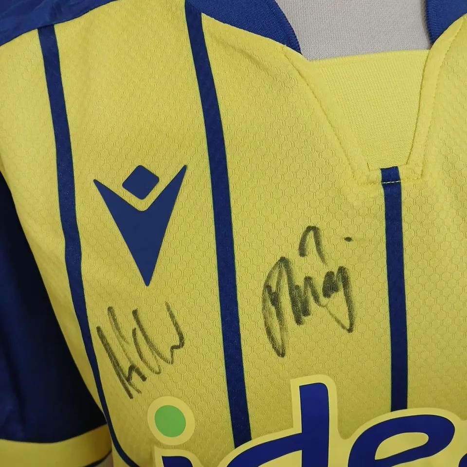 SIGNED MACRON WEST BROM AWAY (YELLOW) 24/25 JERSEY - LARGE