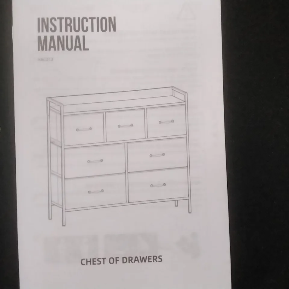 BOXED CHEST OF 7 DRAWERS