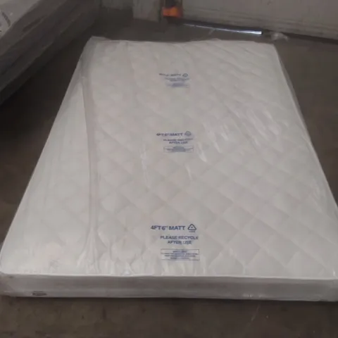 QUALITY BAGGED DOUBLE 135cm AIRSPRUNG LUXURY QUILTED MEDIUM MATTRESS