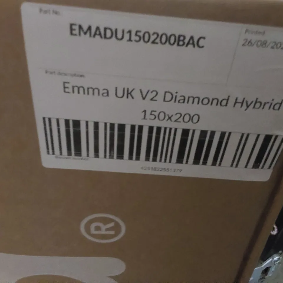 BRAND NEW BOXED EMMA UK V2 DIAMOND HYBRID 150 x 200CM KING SIZE MATTRESS 