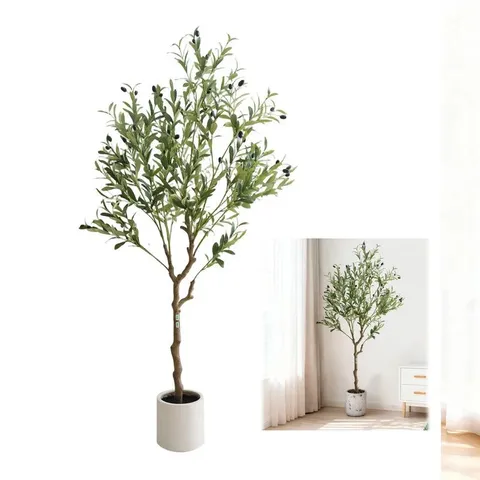 BOXED FAUX OLIVE TREE - TREE IN POT (1 BOX)
