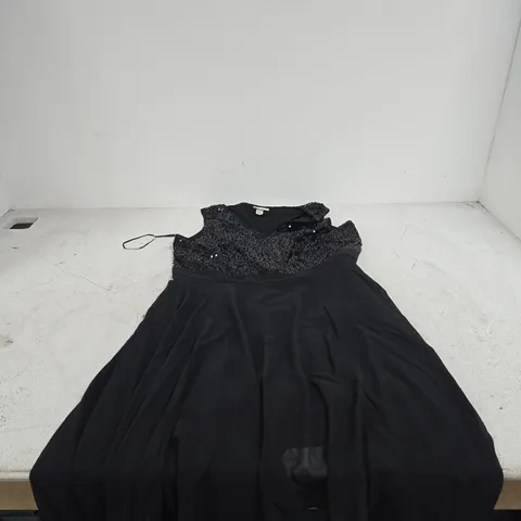 BON PRIX BLACK SEQUIN DRESS UK 20