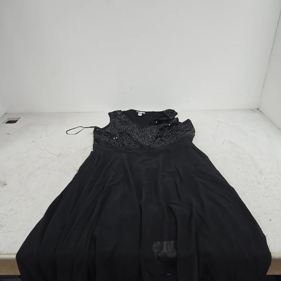 BON PRIX BLACK SEQUIN DRESS UK 20