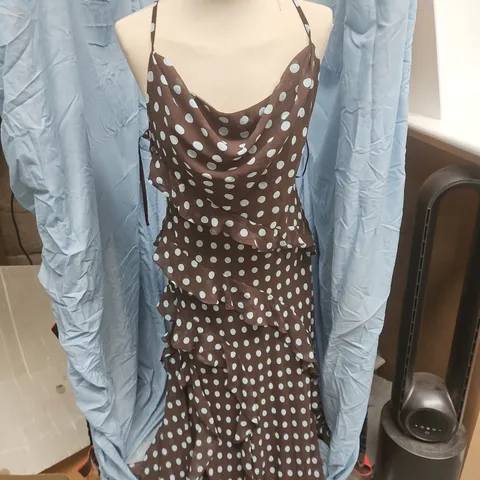 THE VERY COLLECTION BROWN POLKA DOT DRESS – UK SIZE 16