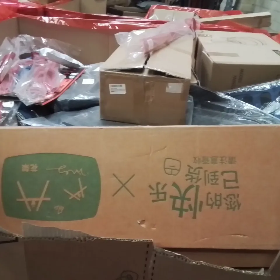 PALLET OF ASSORTED HOUSEHOLD GOODS AND PRODUCTS TO INCLUDE;SAW,WINDOW WIPERS