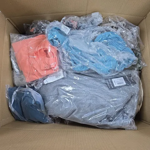 APPROXIMATELY 30 ASSORTED CLOTHING ITEMS IN VARIOUS SIZES, STYLES & COLOURS TO INCLUDE BRANDS SUCH AS REGATTA, EMRECO, UNDER CONTROL, ETC - COLLECTION ONLY