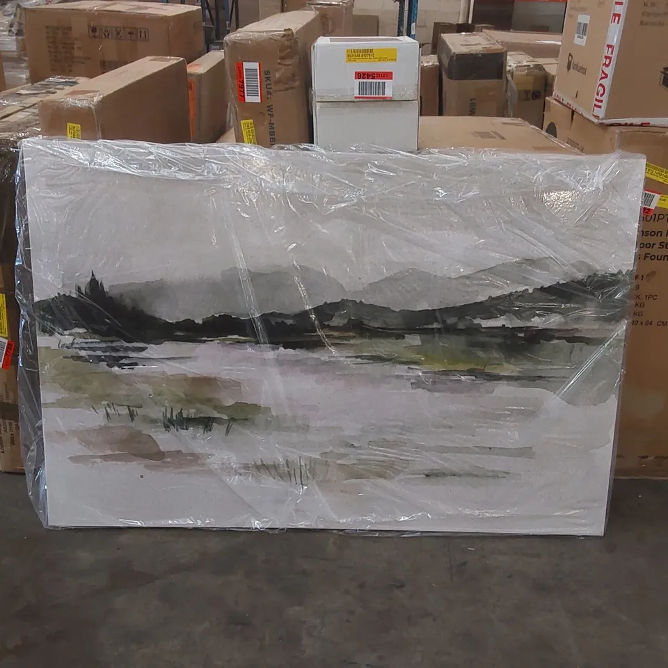 BOXED LAKE MIST I BY JENNIFER PAXTON PARKER - WRAPPED CANVAS PAINTING