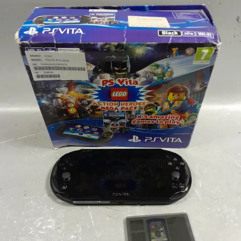 BOXED SONY PLAYSTATION VITA HANDHELD CONSOLE WITH LEGO JURASSIC PARK GAME
