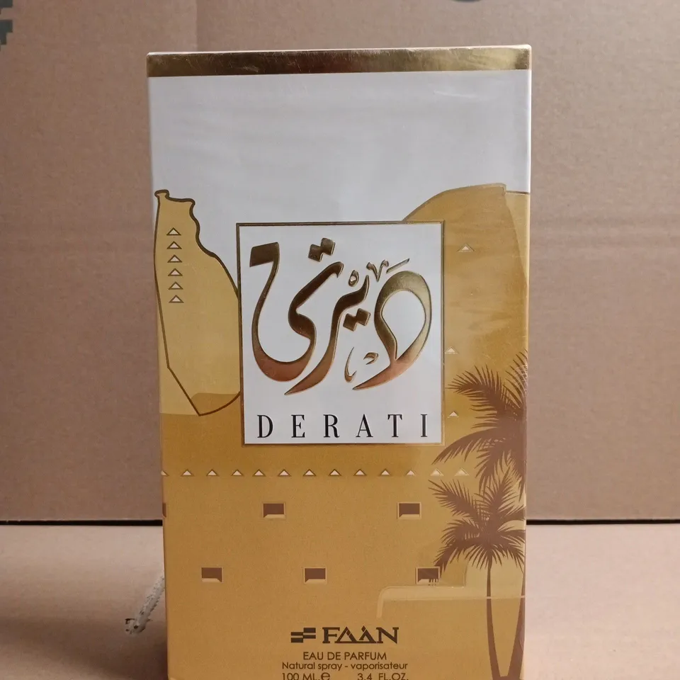 BOX OF APPROX 10 BOXED DERATI EAU DE PARFUM 100 ML 