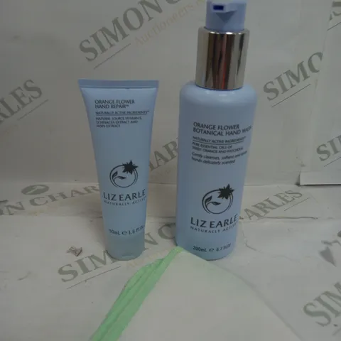 BOX OF 2 LIZ EARLE PRODUCTS TO INCLUDE HAND REPAIR & HAND WASH 