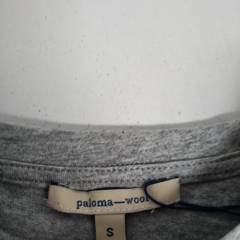 PALOMA WOOL T‑SHIRT – GREY – SIZE S