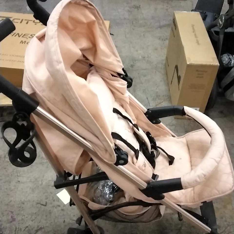 MY BABIIE ROSE COLOURED BABY STROLLER 