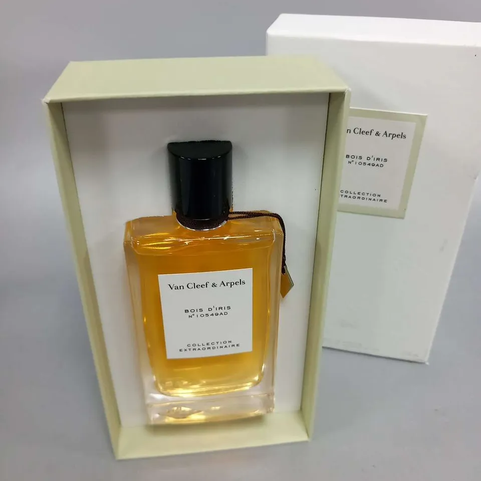 BOXED VANCLEEF  AND ARPELS BOIS D'IRIS NO 10549AD COLLECTION EXTRAORDINAIRE 75ML EAU DE PARFUM