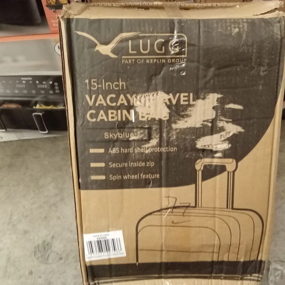 BOXED LUGG - 15 INCH VACAY TRAVEL CABIN  BAG SKYBLUE 