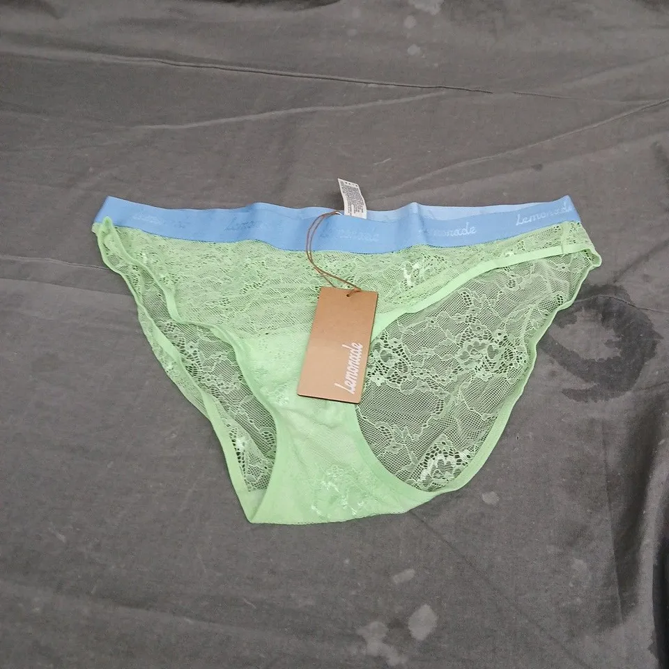 LEMONADE PARADISE LACE BRIEF IN GREEN/BLUE SIZE 16