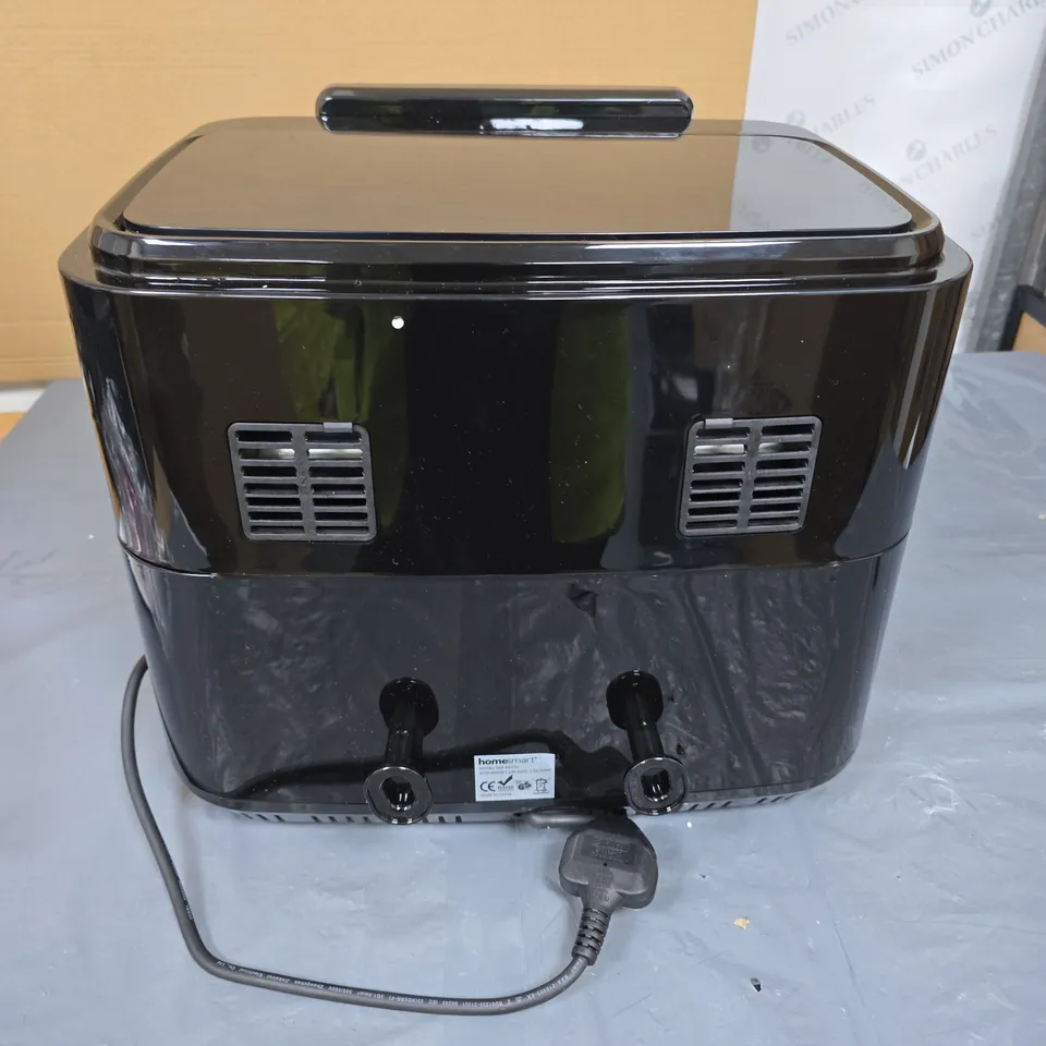 HOMESMART DOUBLE BASKET AIR FRYER – BLACK