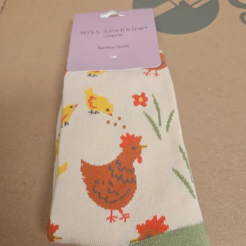 MISS SPARROW LONDON BAMBOO SOCKS – ONE SIZE UK 3-7 (EU 36-41)