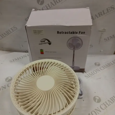 DESIGNER RETRACTABLE DESK FAN