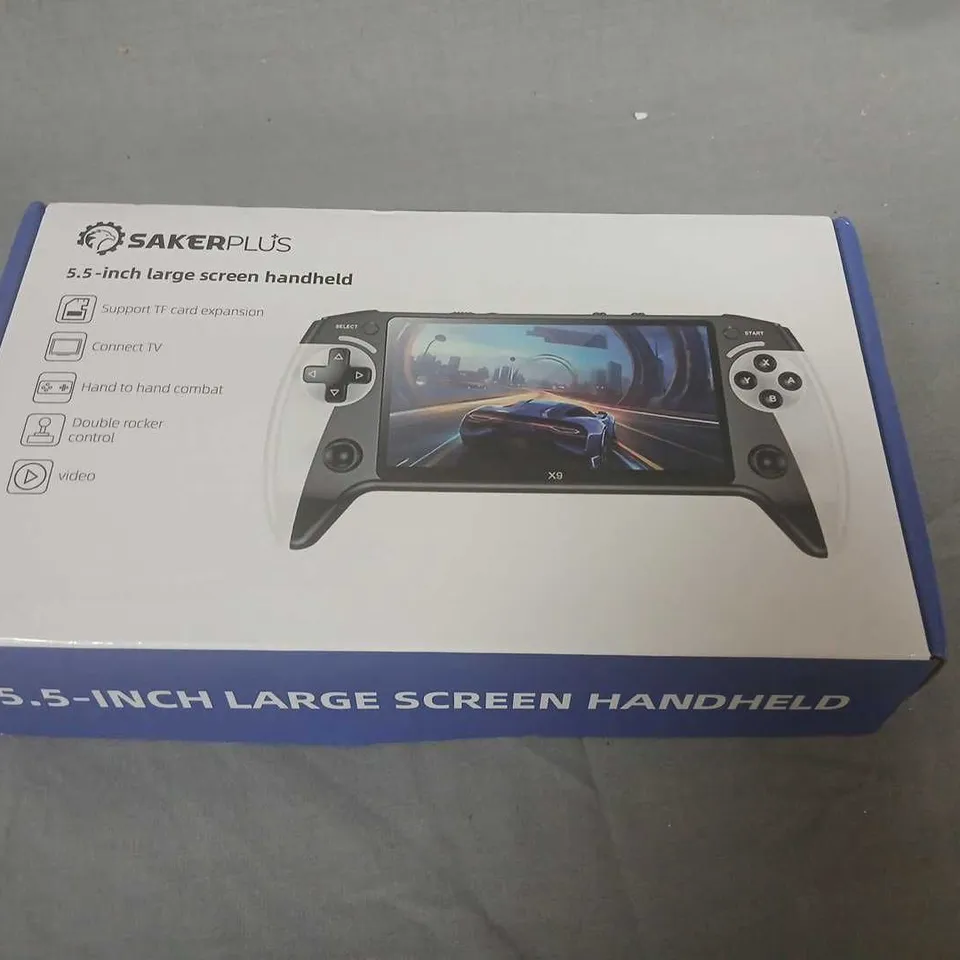 SAKERPLUS 5.5-INCH HANDHELD GAMING CONSOLE – BOXED