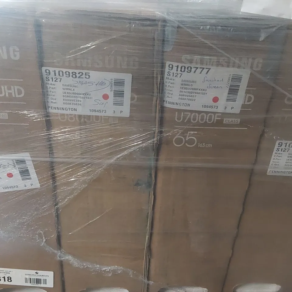 PALLET CONTAINING APPROXIMATELY 10 DAMAGED TVS