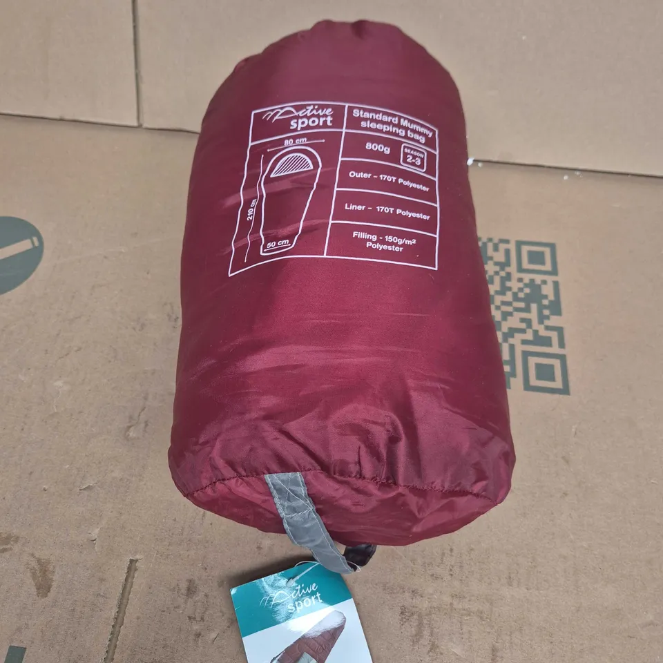 ACTIVE SPORT STANDARD MUMMY SHAPE SLEEPING BAG 