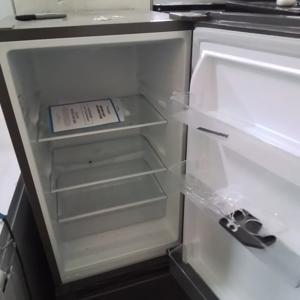FRIDGEMASTER MC50165ES, 50cm FREESTANDING 60/40 FRIDGE FREEZER - SILVER 