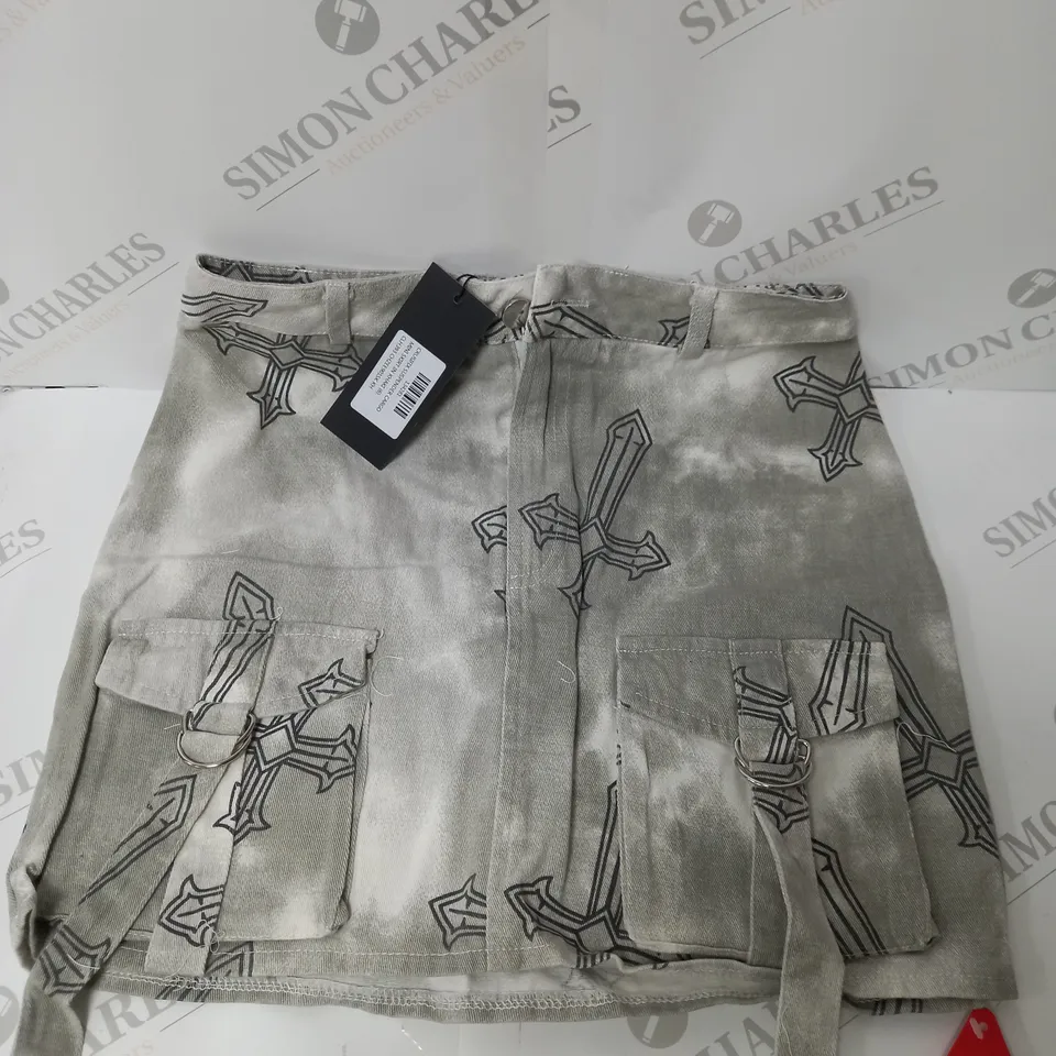 EGO CRUCIFIX CARGO SUSPENDER MINI SKIRT - 6