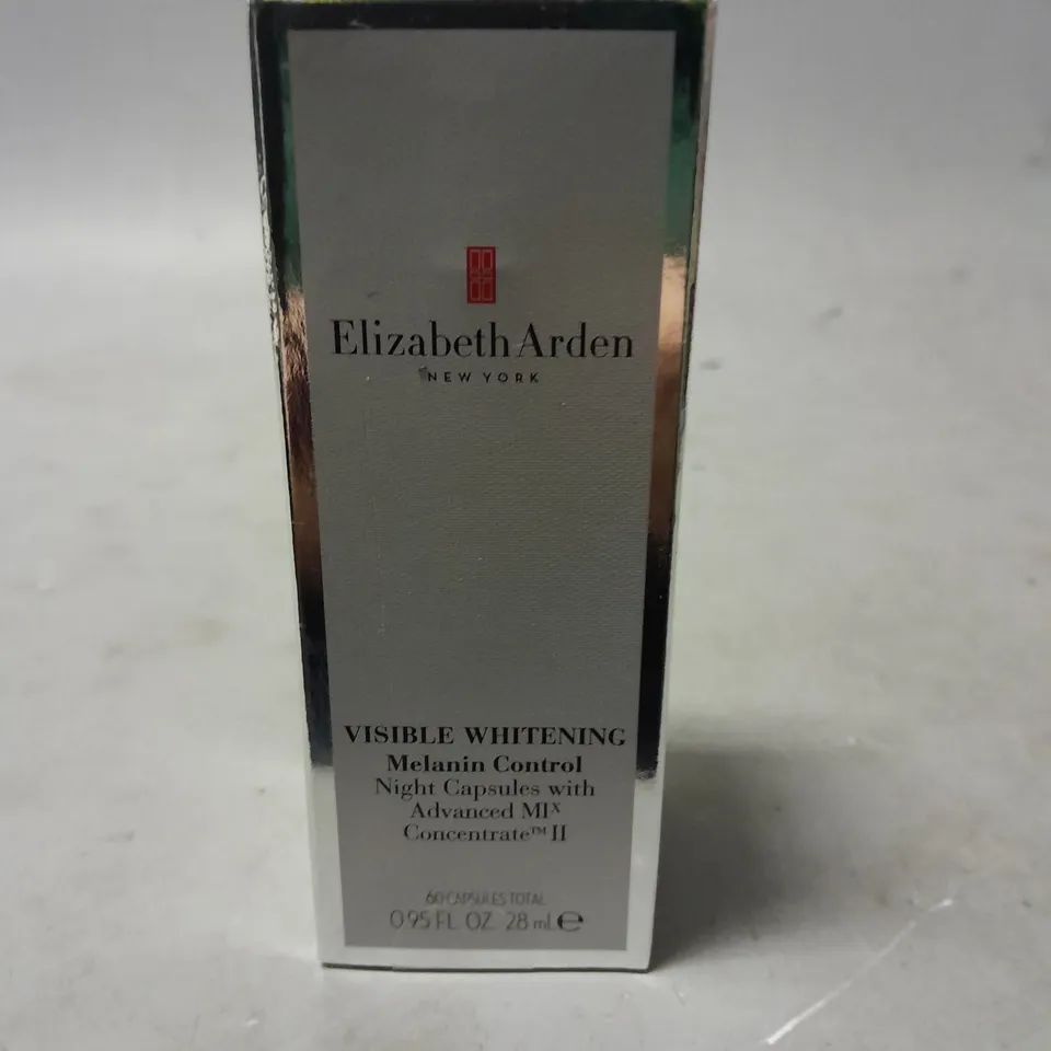 SEALED ELIZABETH ARDEN VISIBLE WHITENING MELANIN CONTROL NIGHT CAPSULES X 60