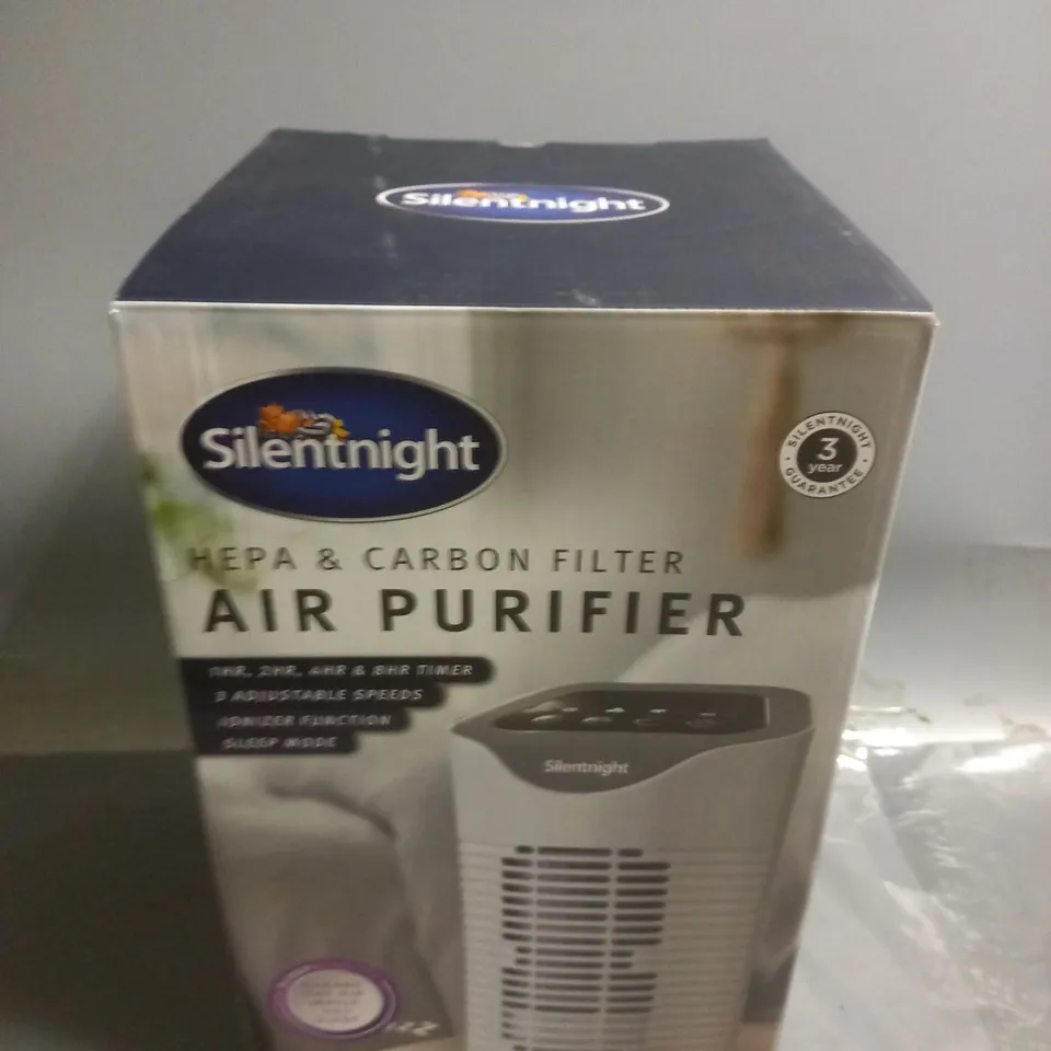 BOXED SILENTNIGHT HEPA & CARBON FILTER AIR PURIFIER