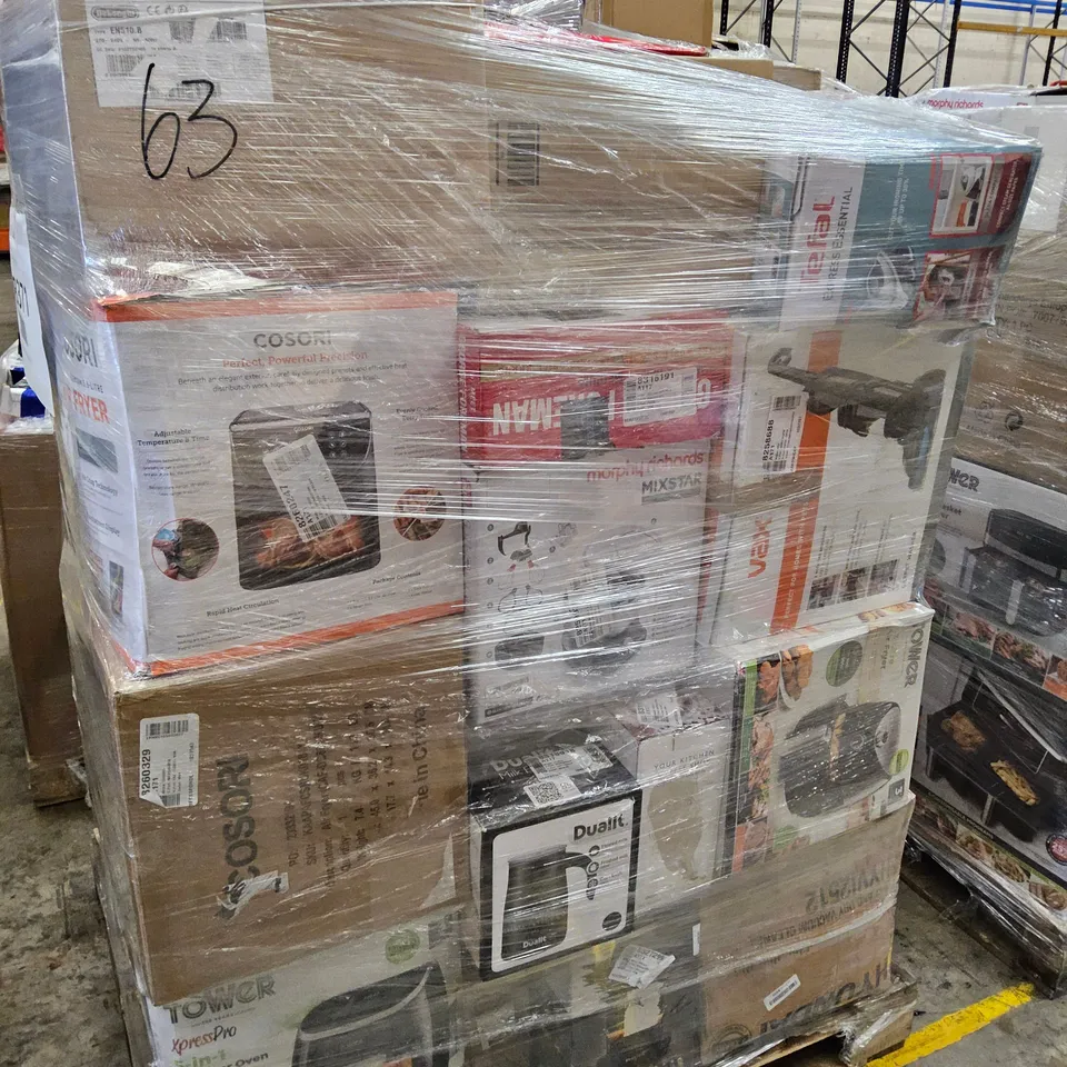 PALLET OF APPROXIMATELY 32 UNPROCESSED RAW RETURN HOUSEHOLD AND ELECTRICAL GOODS TO INCLUDE;