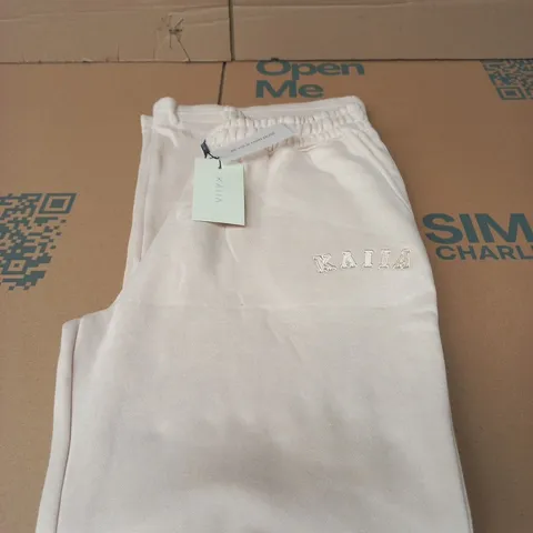 KAIIA WIDE-LEG SWEATPANTS – CREAM, UK 16