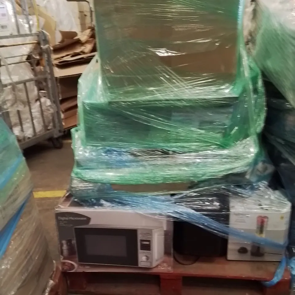 PALLET OF ELECTRICAL ITEMS TO INCLUDE;BLENDER,MICROWAVE,AIR FRYER,KETTLE