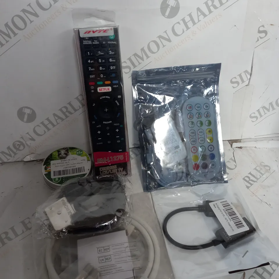 LOT OF HOUSEHOLD ITEMS TO INCLUDE REMOTE CONTROL, ETC