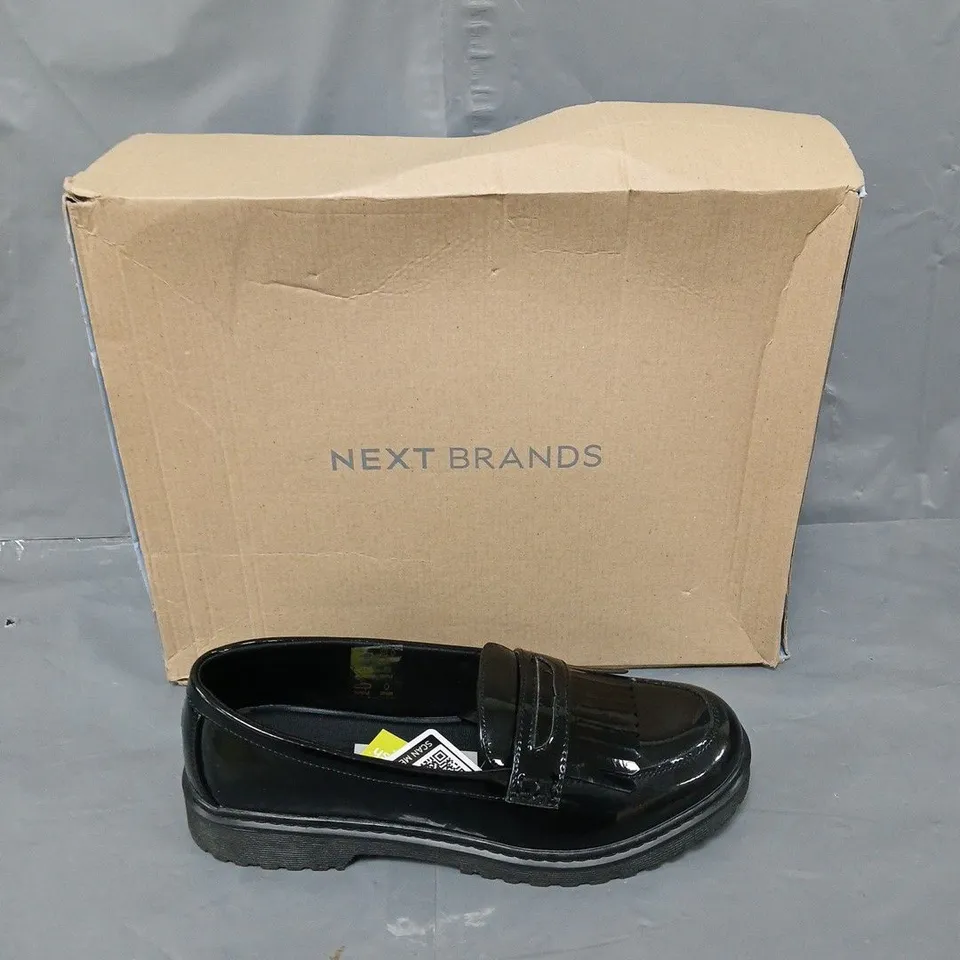 BOXED PAIR OF NEXT BLACK LOATHERS UK 6 