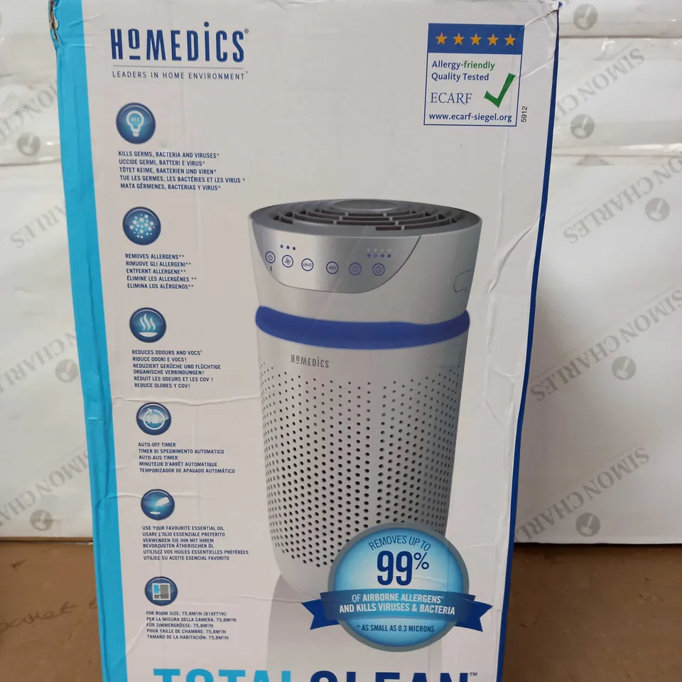 BOXED HOMEDICS TOTAL CLEAN 5-IN-1 AIR4 PURIFIER