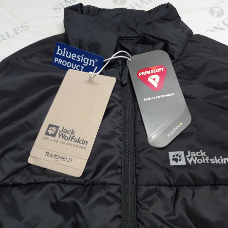 JACK WOLFSKIN MOROBBIA INSULATED VEST IN PHANTOM - M