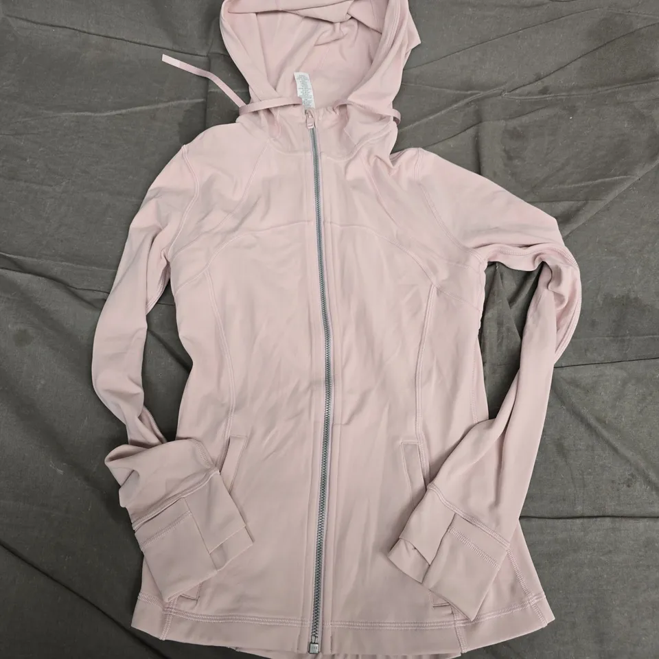 LULULEMON WOMEN'S HOODED ZIP JACKET TOP – PINK, UK 8 (US 4)