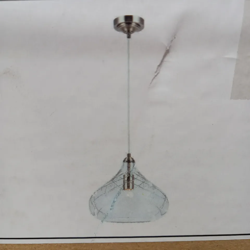 DEBENHAMS AUDREY PENDANT CLEAR/GOLD LIGHT FITTING